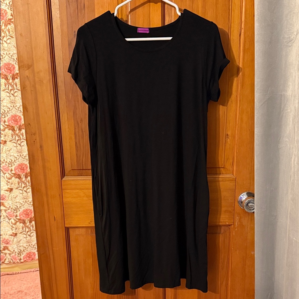 Black Short Sleeve Dress mountain mamas